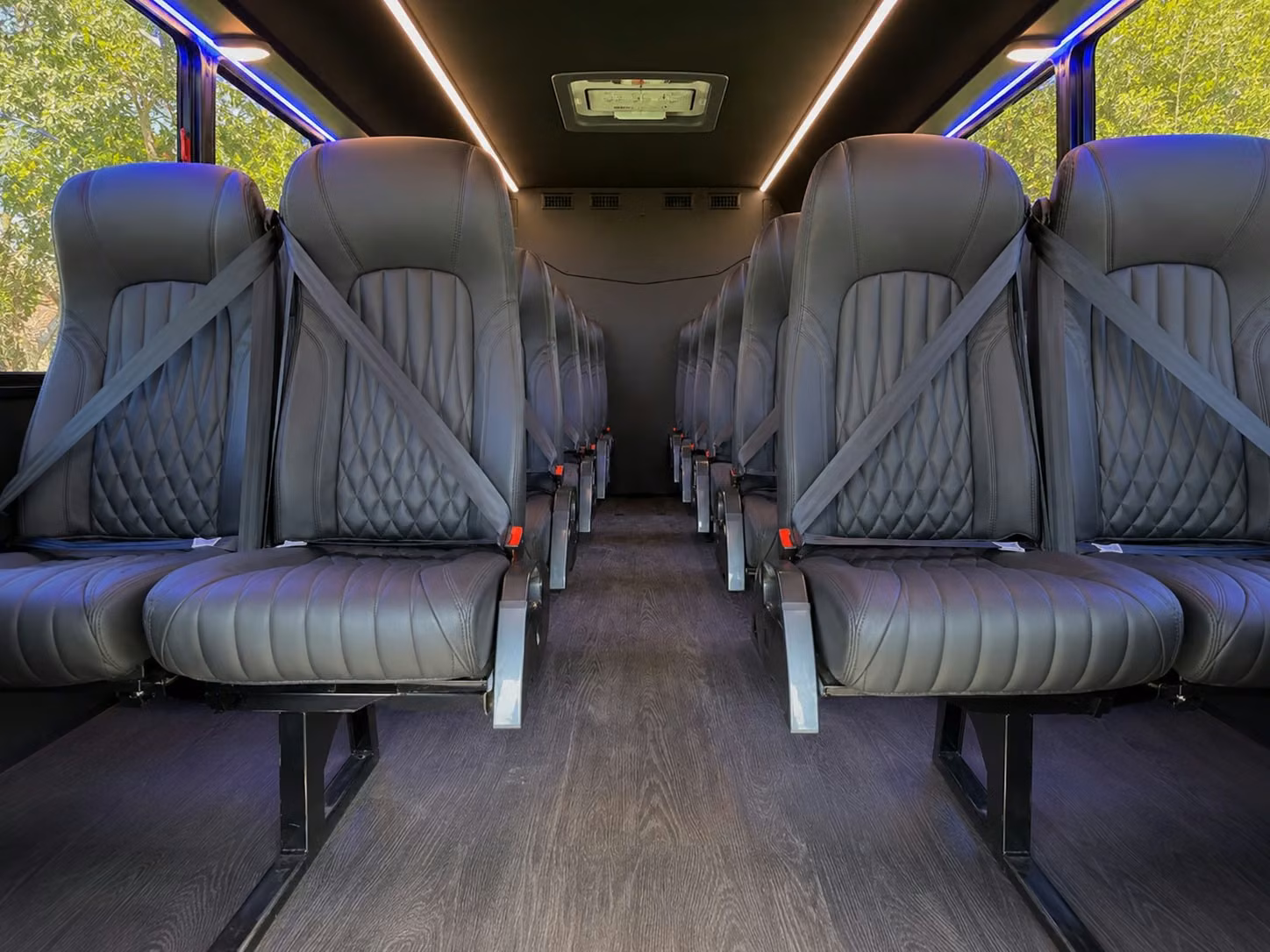 15 passenger minibus inside